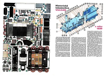 Historická lokomotíva VULCAN